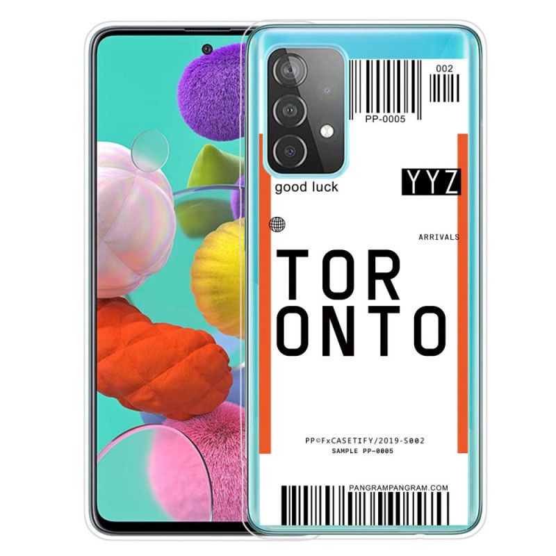 Skal Samsung Galaxy A52 4G / A52 5G Boardingkort Till Toronto