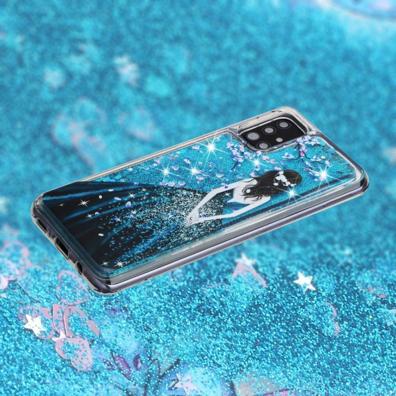 Skal Samsung Galaxy A52 4G / A52 5G Kvinna Med Glitter