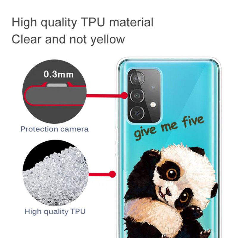 Skal Samsung Galaxy A52 4G / A52 5G Transparent Panda Ge Mig Fem