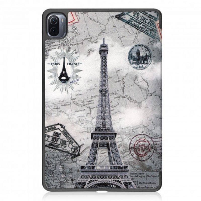 Smart Case Xiaomi Pad 5 Eiffel Tower Pennhållare