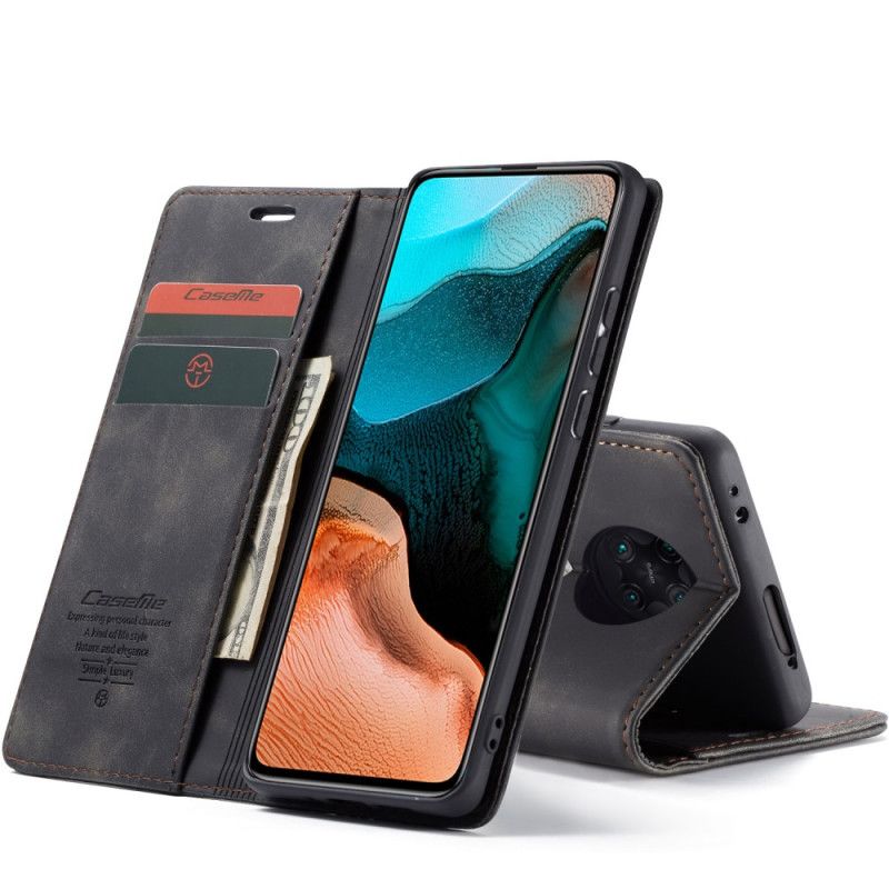 Folio-fodral Xiaomi Poco F2 Pro Svart Läderfodral