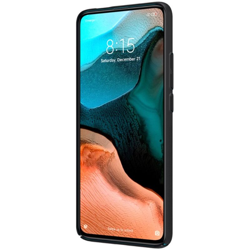 Skal för Xiaomi Poco F2 Pro Svart Stel Frostad Nillkin