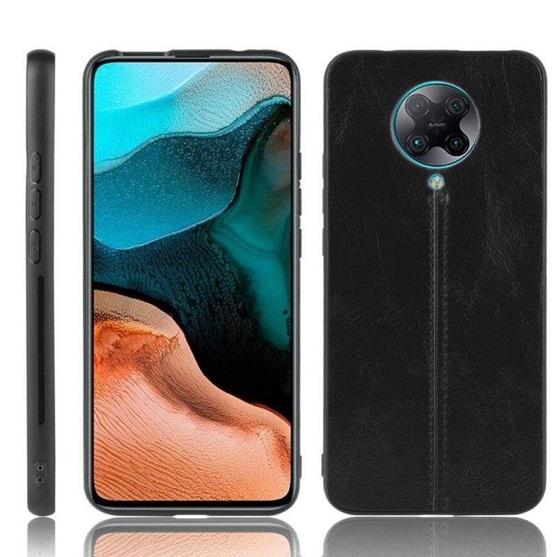 Skal för Xiaomi Poco F2 Pro Sydd Lädereffekt