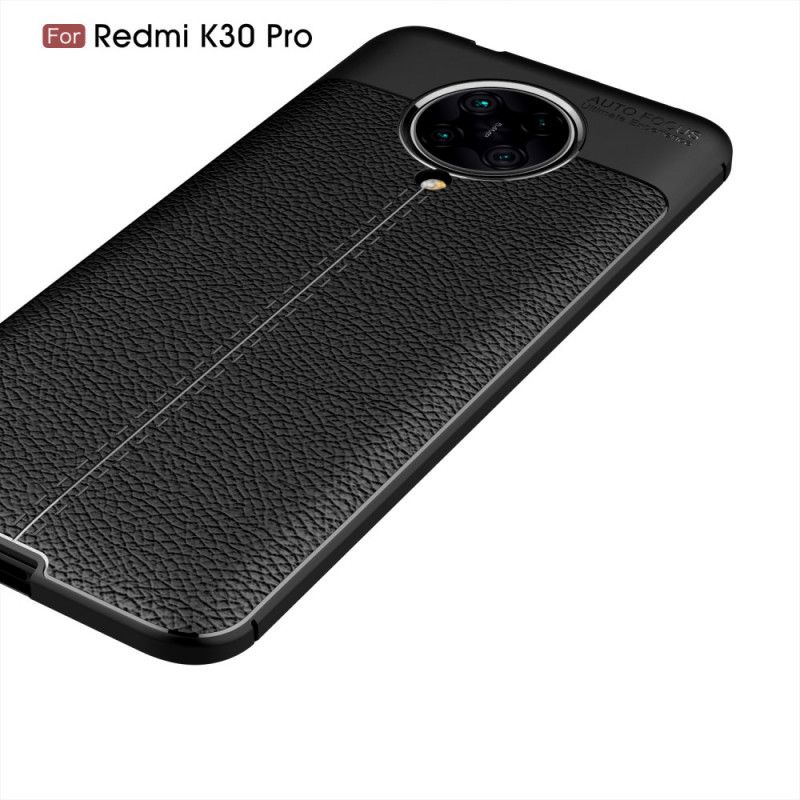 Skal Xiaomi Poco F2 Pro Svart Dubbel Linjelychélädereffekt