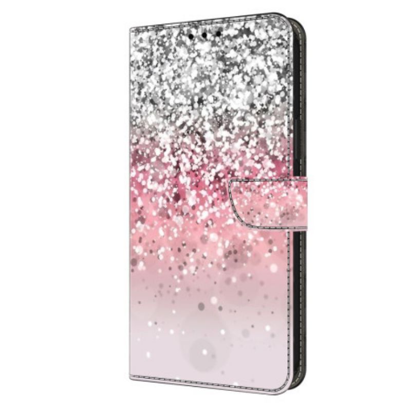 Läderskal Fodral Xiaomi Redmi Note 13 5g Gradient Glitter