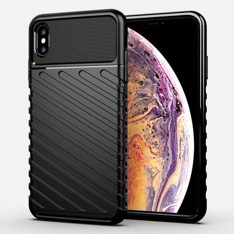 Skal för iPhone XS Max Svart Åskserie