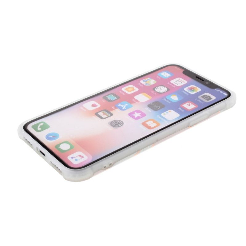 Skal för iPhone XS Max Vit Flashig Geometrisk Marmor