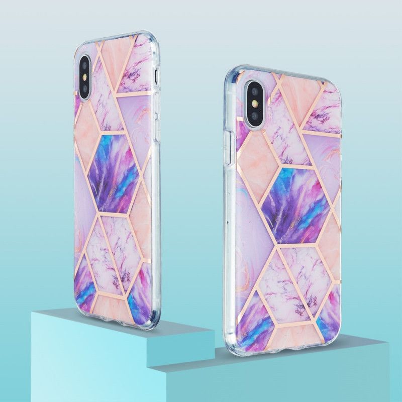 Skal iPhone XS Max Rosa Marmordesign