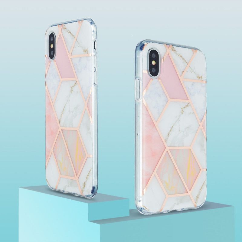 Skal iPhone XS Max Rosa Marmordesign