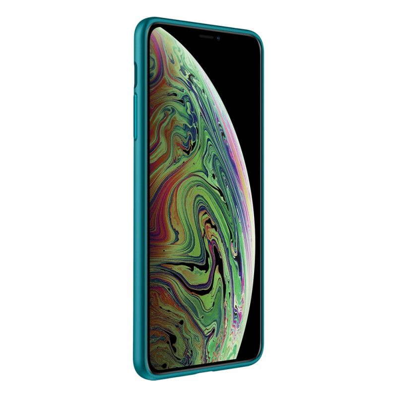 Skal iPhone XS Max Svart Färgläderstil