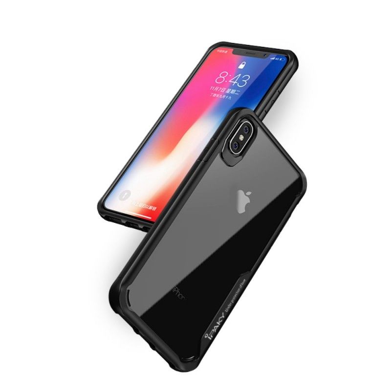 Skal iPhone XS Max Svart Mobilskal Ipaky Hybrid-Serien