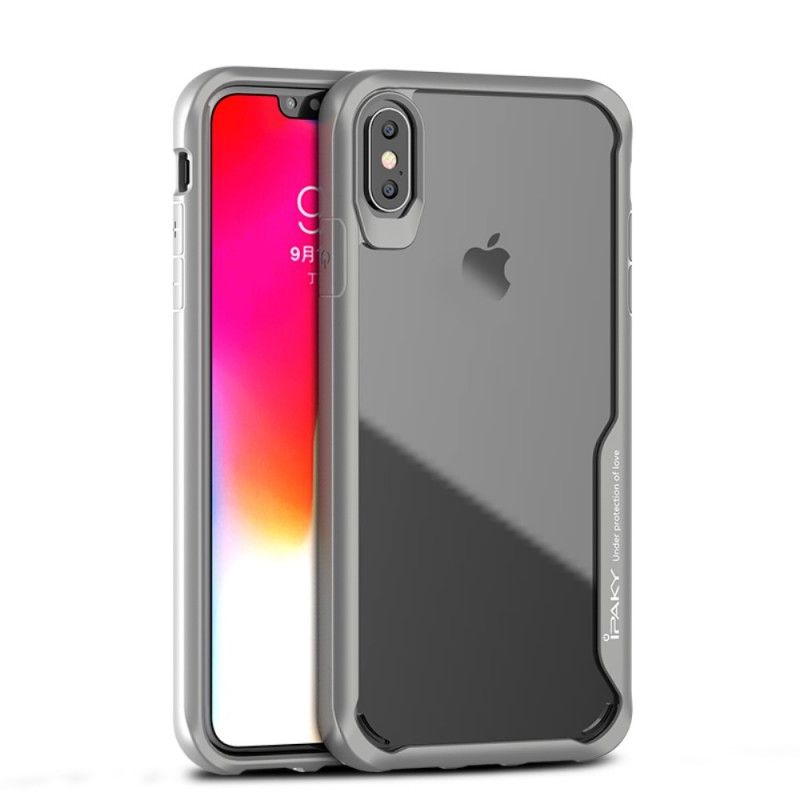 Skal iPhone XS Max Svart Mobilskal Ipaky Hybrid-Serien