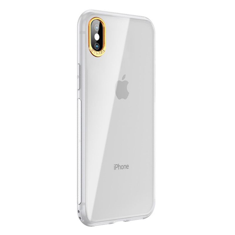 Skal iPhone XS Max Svart Mobilskal Sulada-Linsskydd I Sköldserien