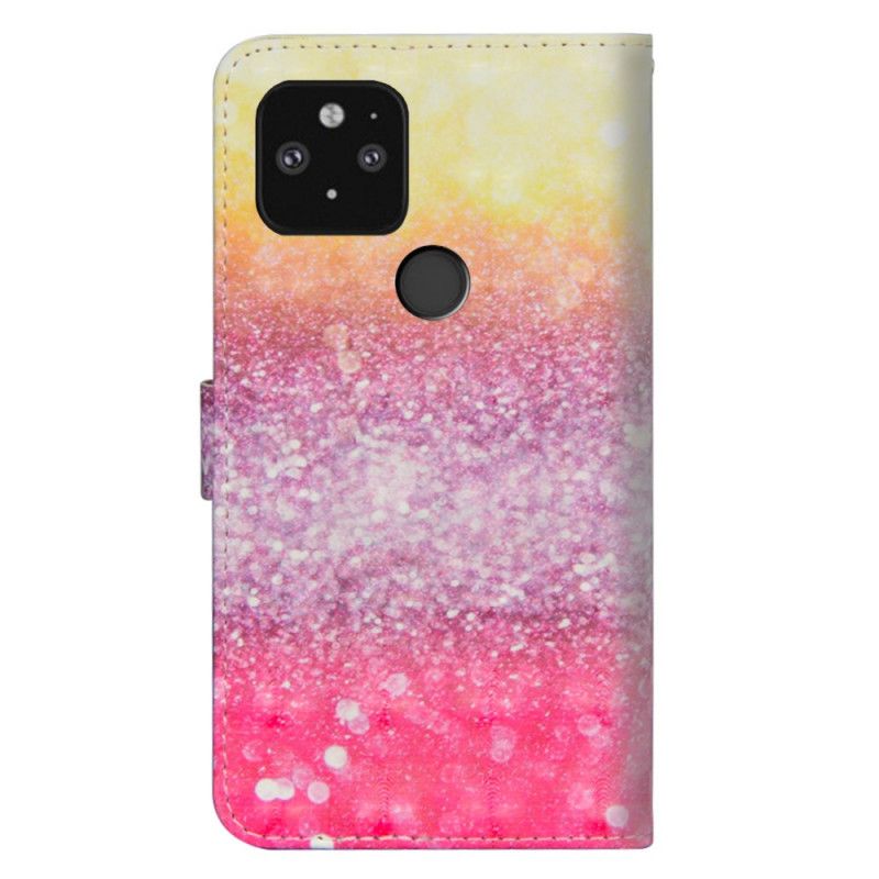 Fodral Google Pixel 5 Magenta Glitter