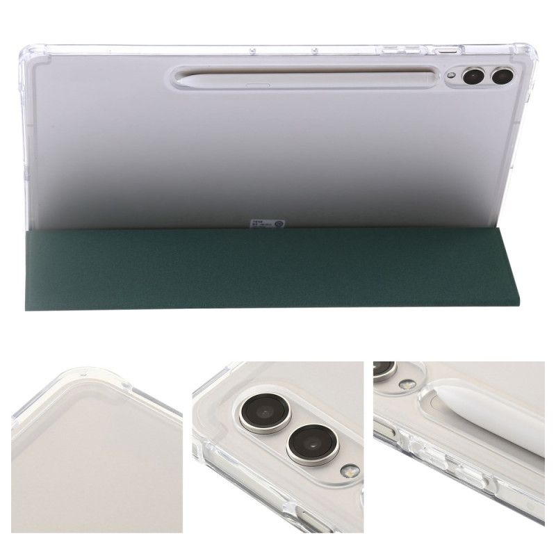 Samsung Galaxy Tab S9 Plus Tri-fold Transparent Baksida