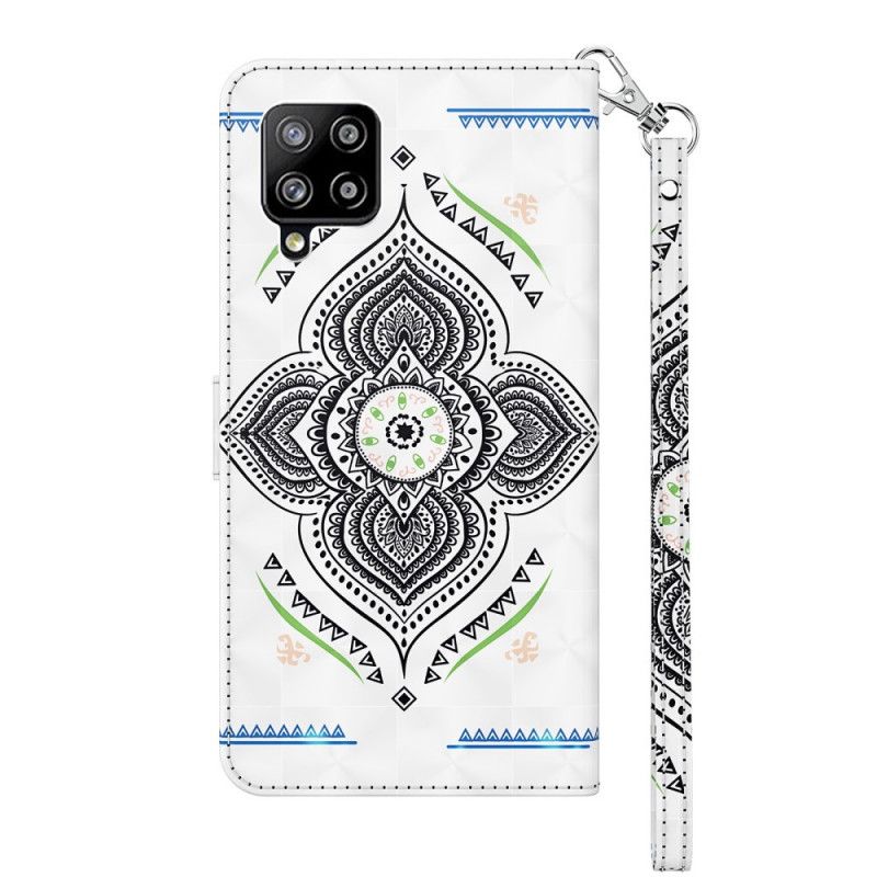 Fodral Samsung Galaxy A42 5G Ljusfläckar Mandala Med Rem