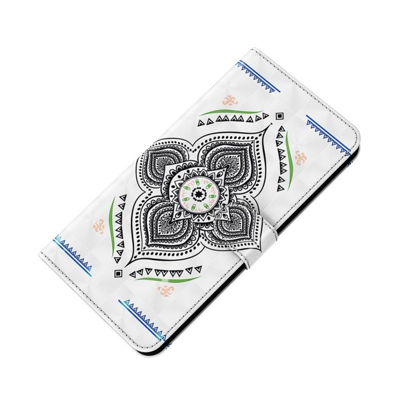 Fodral Samsung Galaxy A42 5G Ljusfläckar Mandala Med Rem