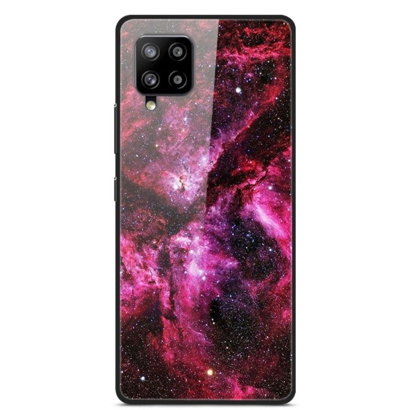 Skal Samsung Galaxy A42 5G Blomma Älvt Härdat Glas