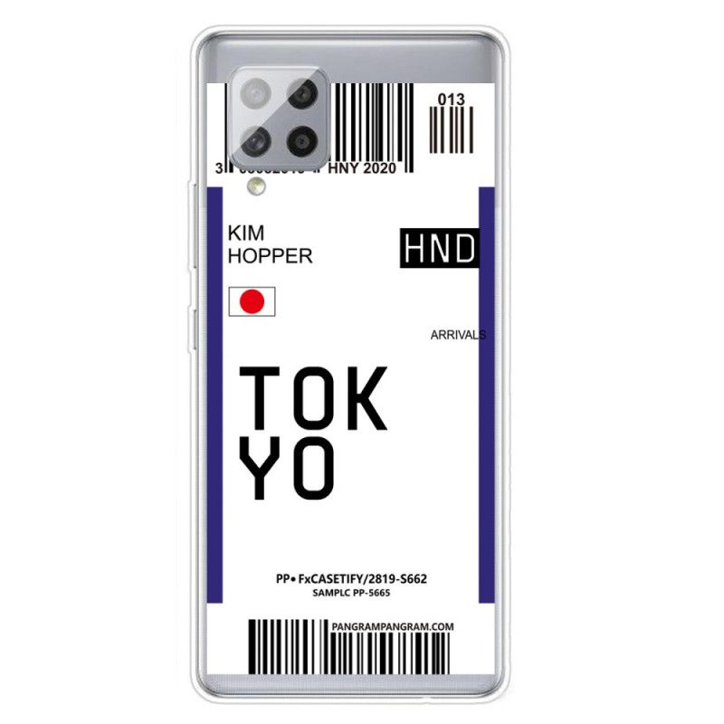 Skal Samsung Galaxy A42 5G Svart Boarding Pass Tokyo