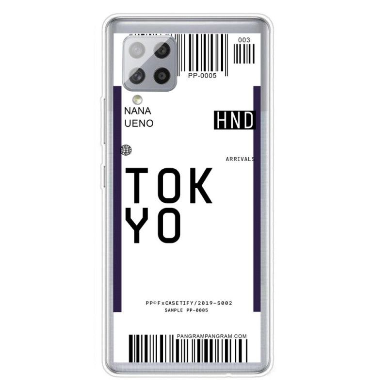 Skal Samsung Galaxy A42 5G Svart Boarding Pass Tokyo