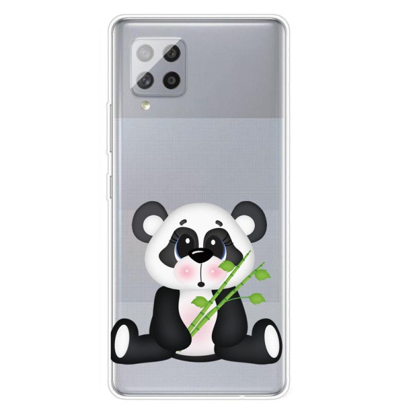 Skal Samsung Galaxy A42 5G Transparent Ledsen Panda