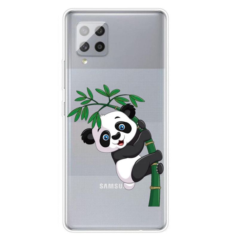 Skal Samsung Galaxy A42 5G Transparent Panda På Bambu