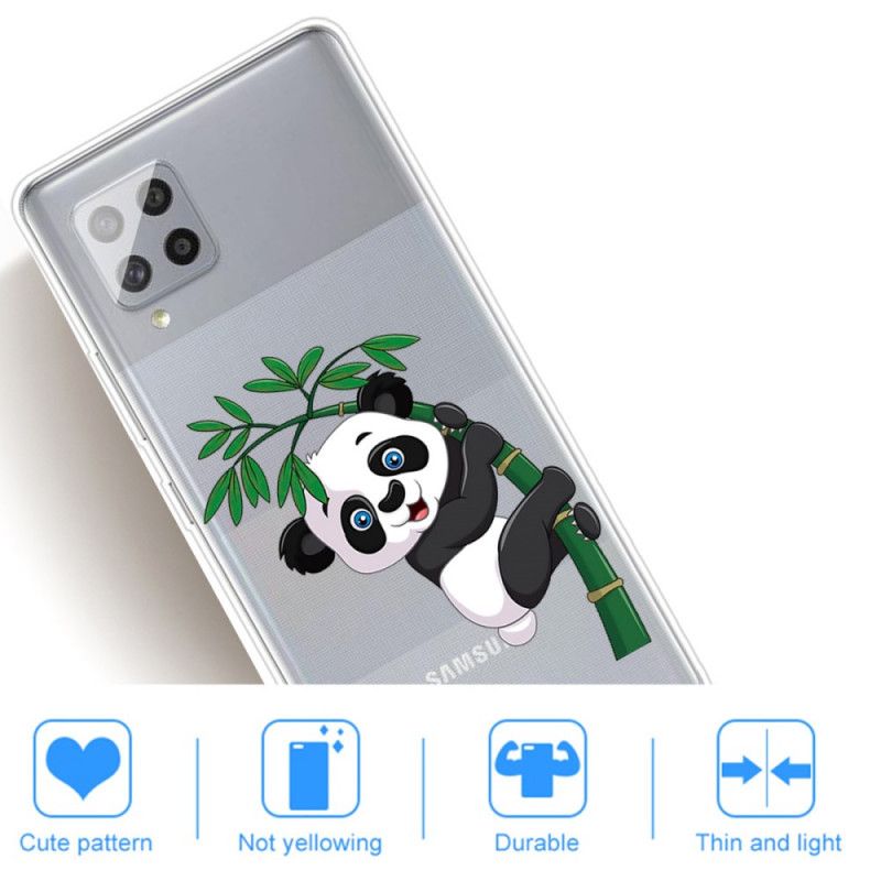 Skal Samsung Galaxy A42 5G Transparent Panda På Bambu