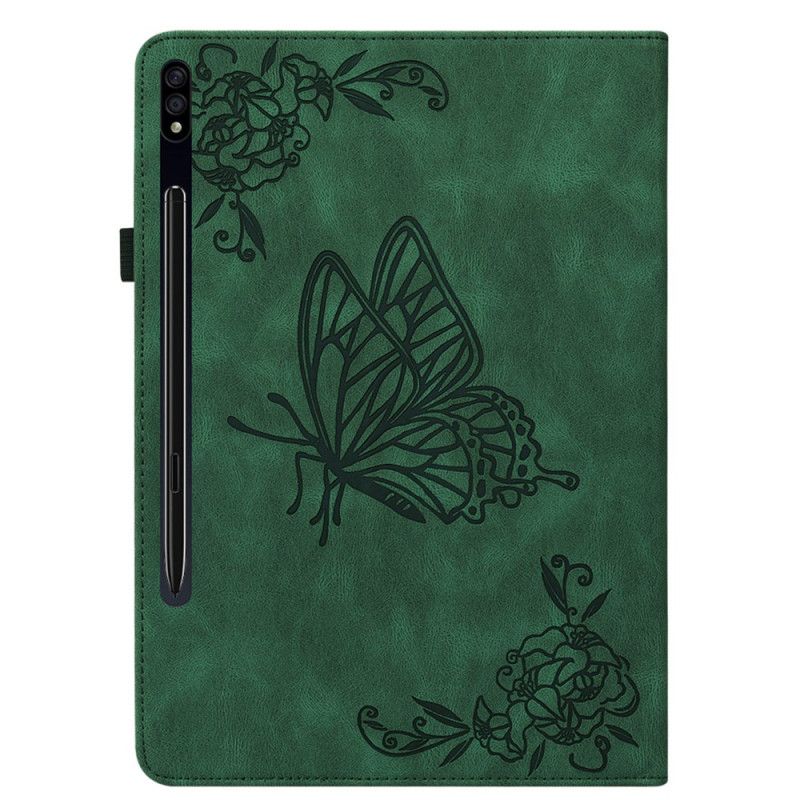 Case Samsung Galaxy Tab S9 Telefonfodral Fjärilar Och Blommor