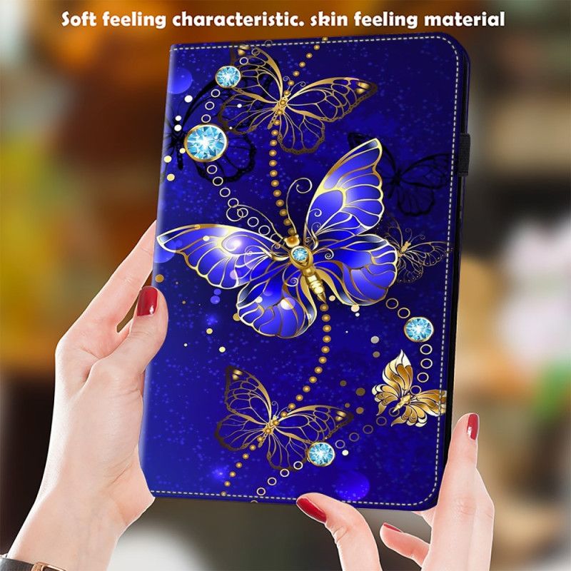 Fodral För Samsung Galaxy Tab S9 Diamantfjärilar