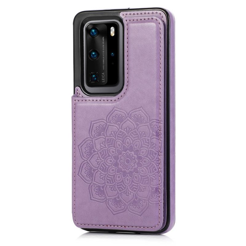 Skal Huawei P40 Pro Plus Grå Mandala-Kortkorthållare