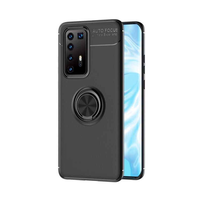 Skal Huawei P40 Pro Plus Svart Mobilskal Roterande Ring