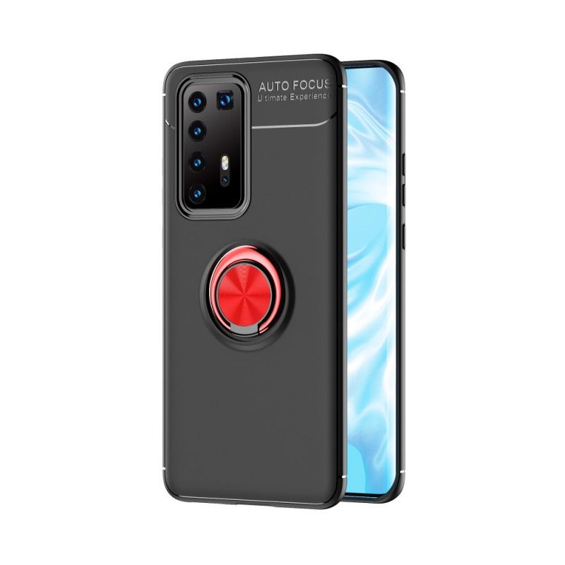 Skal Huawei P40 Pro Plus Svart Mobilskal Roterande Ring