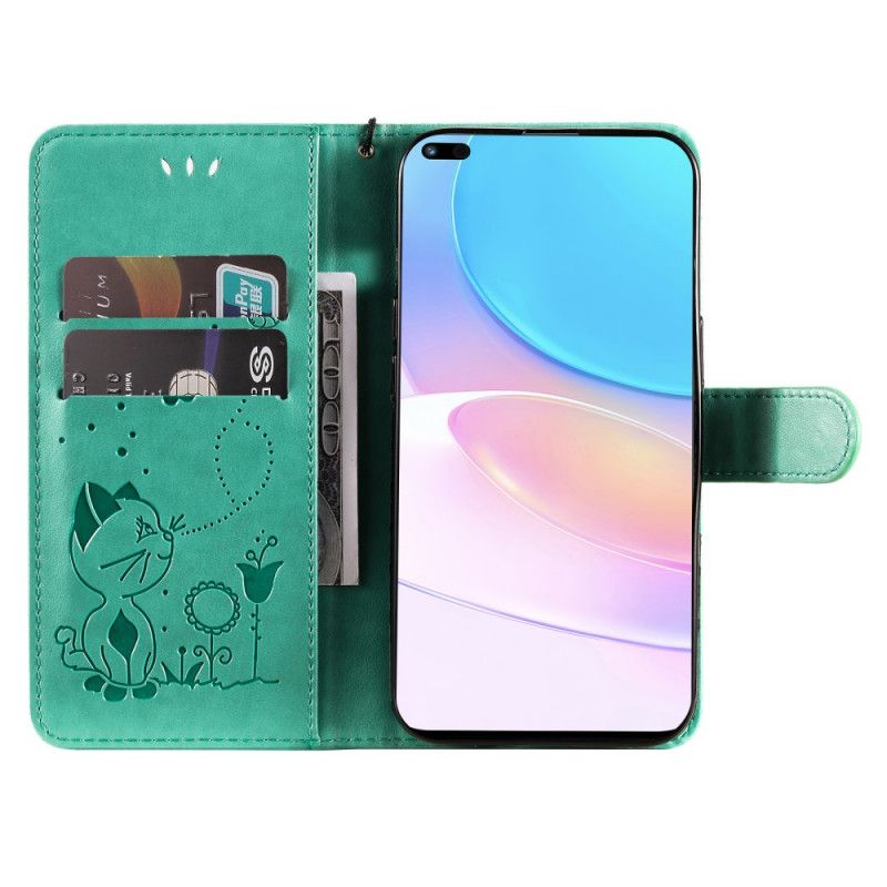 Fodral Huawei Nova 8i / Honor 50 Lite Cat And Bee Thong