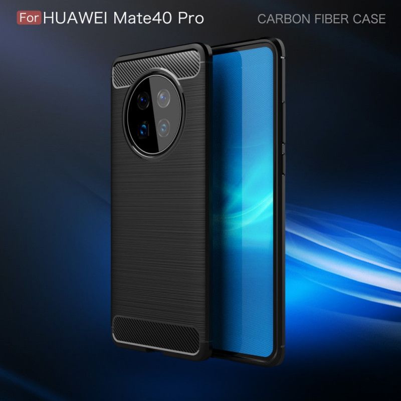 Skal Huawei Mate 40 Pro Svart Borstad Kolfiber