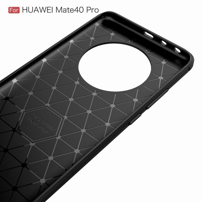 Skal Huawei Mate 40 Pro Svart Borstad Kolfiber