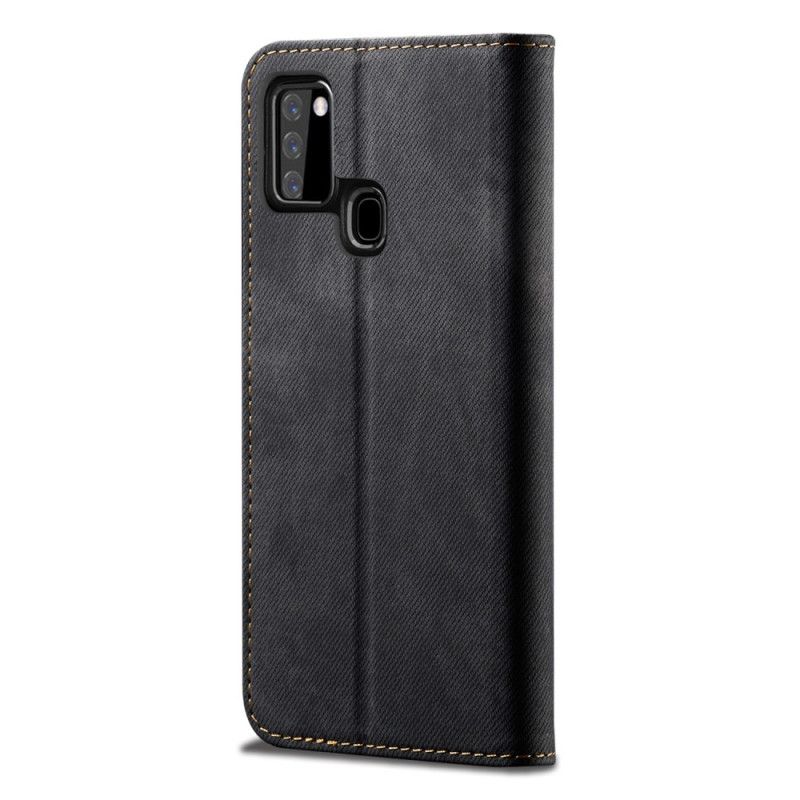 Folio-fodral Samsung Galaxy A21s Svart Jeanstyg