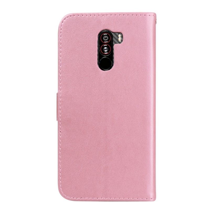 Läderfodral Xiaomi Pocophone F1 Rosa Skogsros