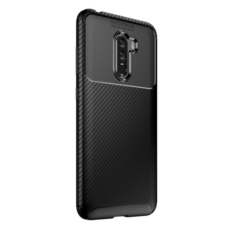 Skal för Xiaomi Pocophone F1 Svart Flexibel Kolfiber