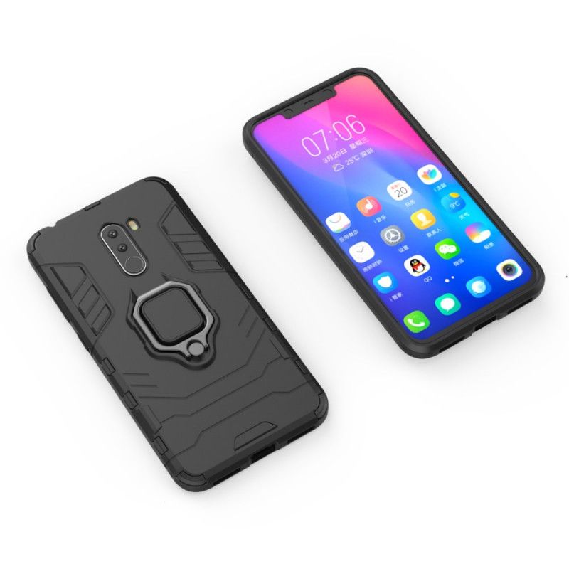 Skal för Xiaomi Pocophone F1 Svart Resistent Ring