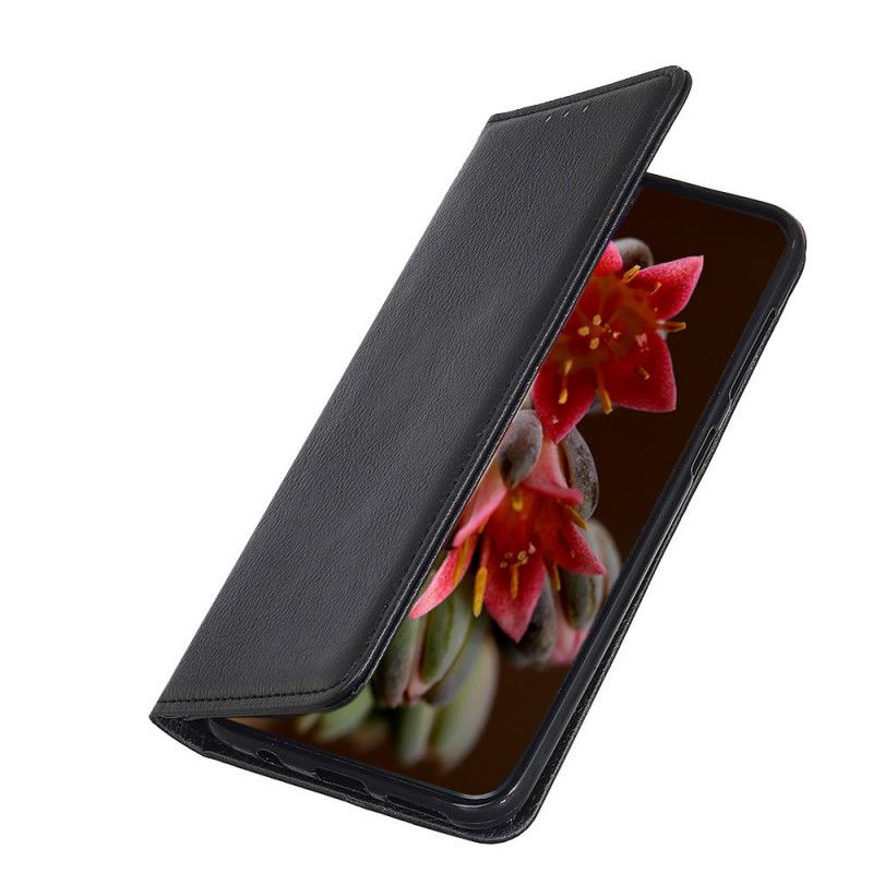 Folio-fodral för Xiaomi Mi 10 Lite Svart Elegant Split Lychee Läder