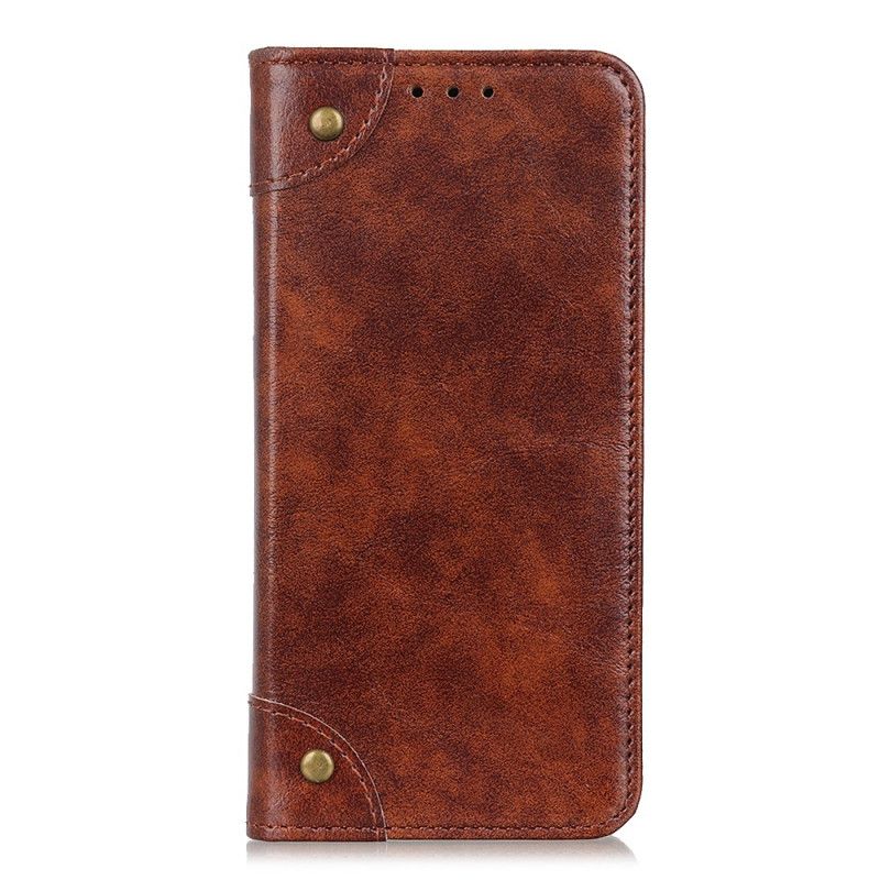 Folio-fodral Xiaomi Mi 10 Lite Brun Vintage Gammal