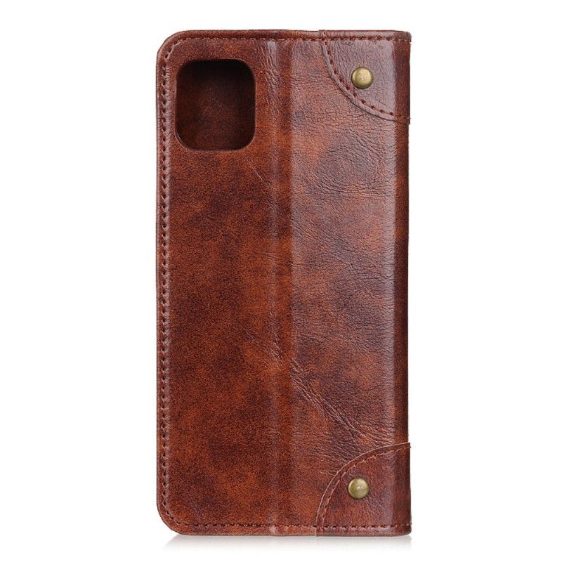 Folio-fodral Xiaomi Mi 10 Lite Brun Vintage Gammal