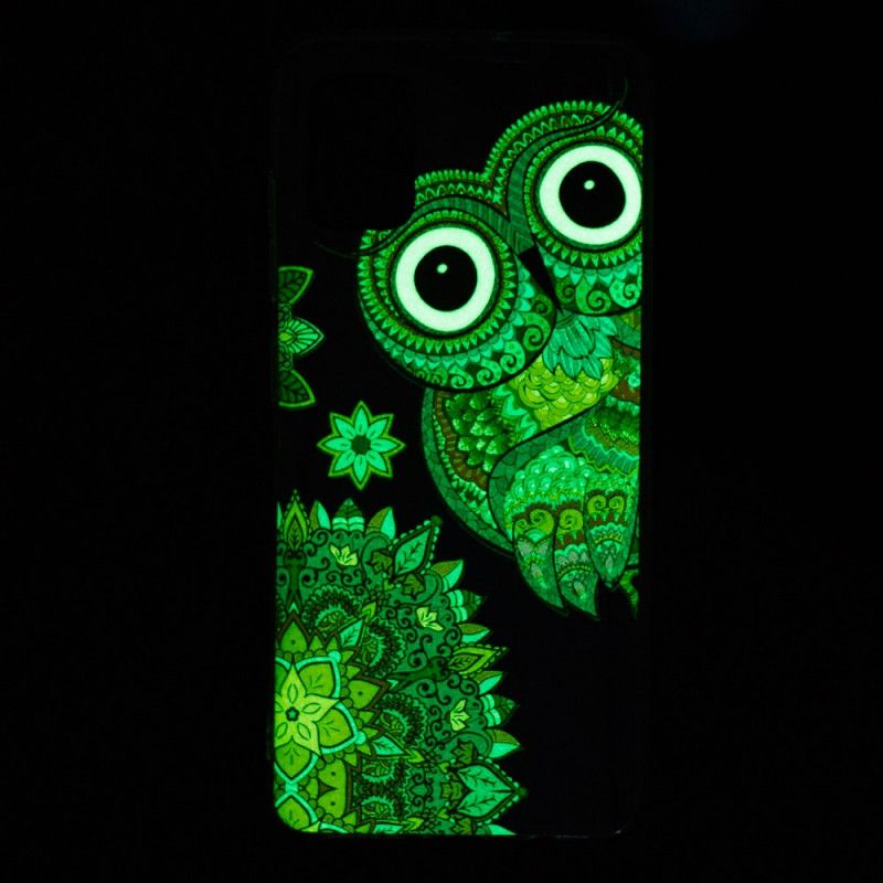 Skal för Xiaomi Mi 10 Lite Fluorescerande Mandalauggla