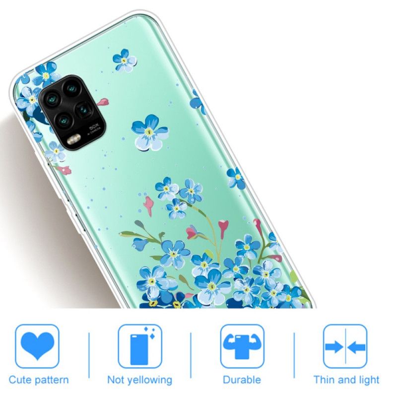 Skal Xiaomi Mi 10 Lite Bukett Med Blå Blommor