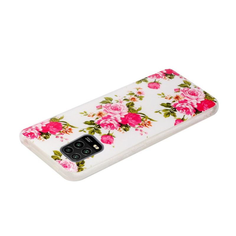 Skal Xiaomi Mi 10 Lite Fluorescerande Frihetsblommor