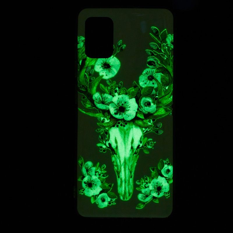 Skal Xiaomi Mi 10 Lite Mobilskal Fluorescerande Blommig Älg