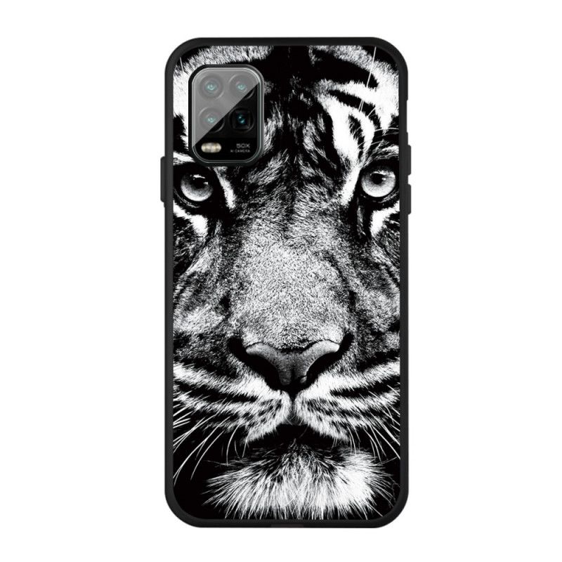 Skal Xiaomi Mi 10 Lite Svartvit Tiger