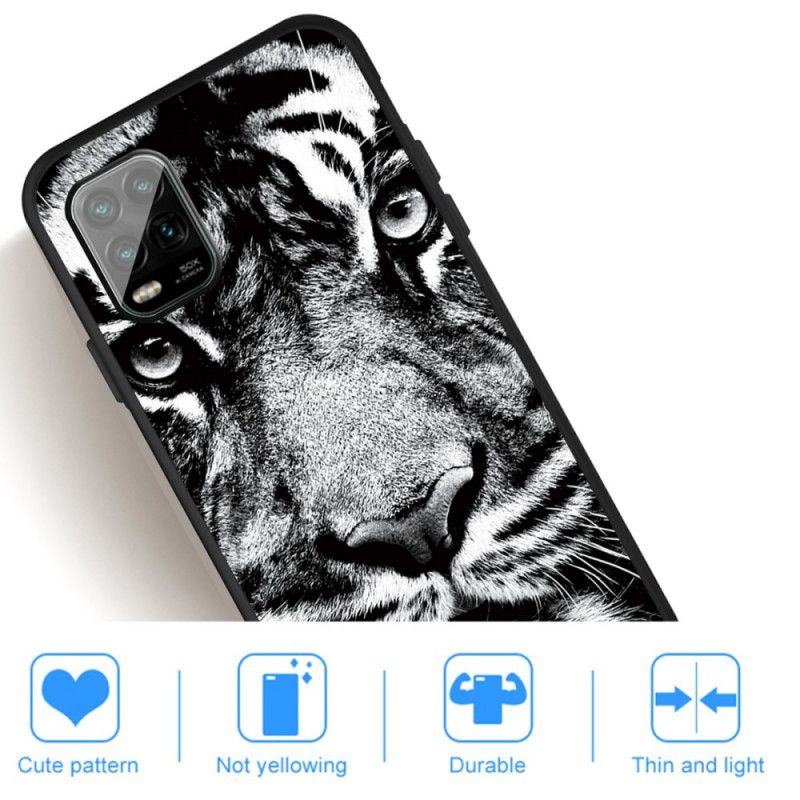 Skal Xiaomi Mi 10 Lite Svartvit Tiger