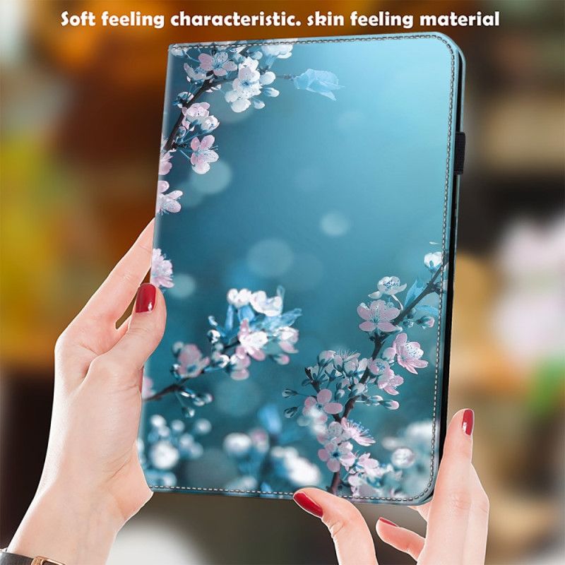 Fodral Samsung Galaxy Tab S9 Ultra Plommonblommor