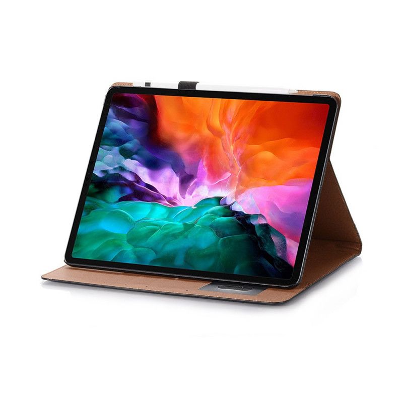 Fodral för iPad Pro 12.9" (2018) (2020) Svart Matt Läderfodral